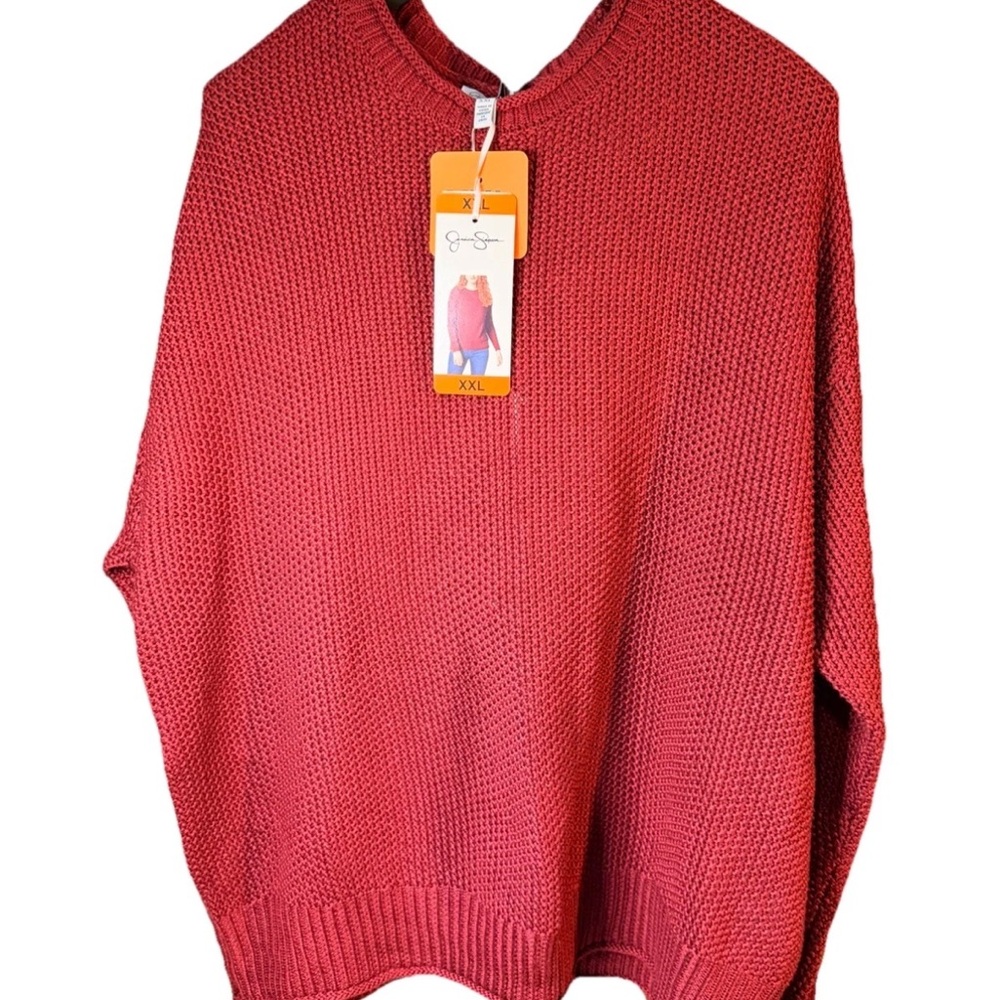 Jessica Simpson - “Mallory” Scooter Red Crewneck Knit Sweater XXL Women’s